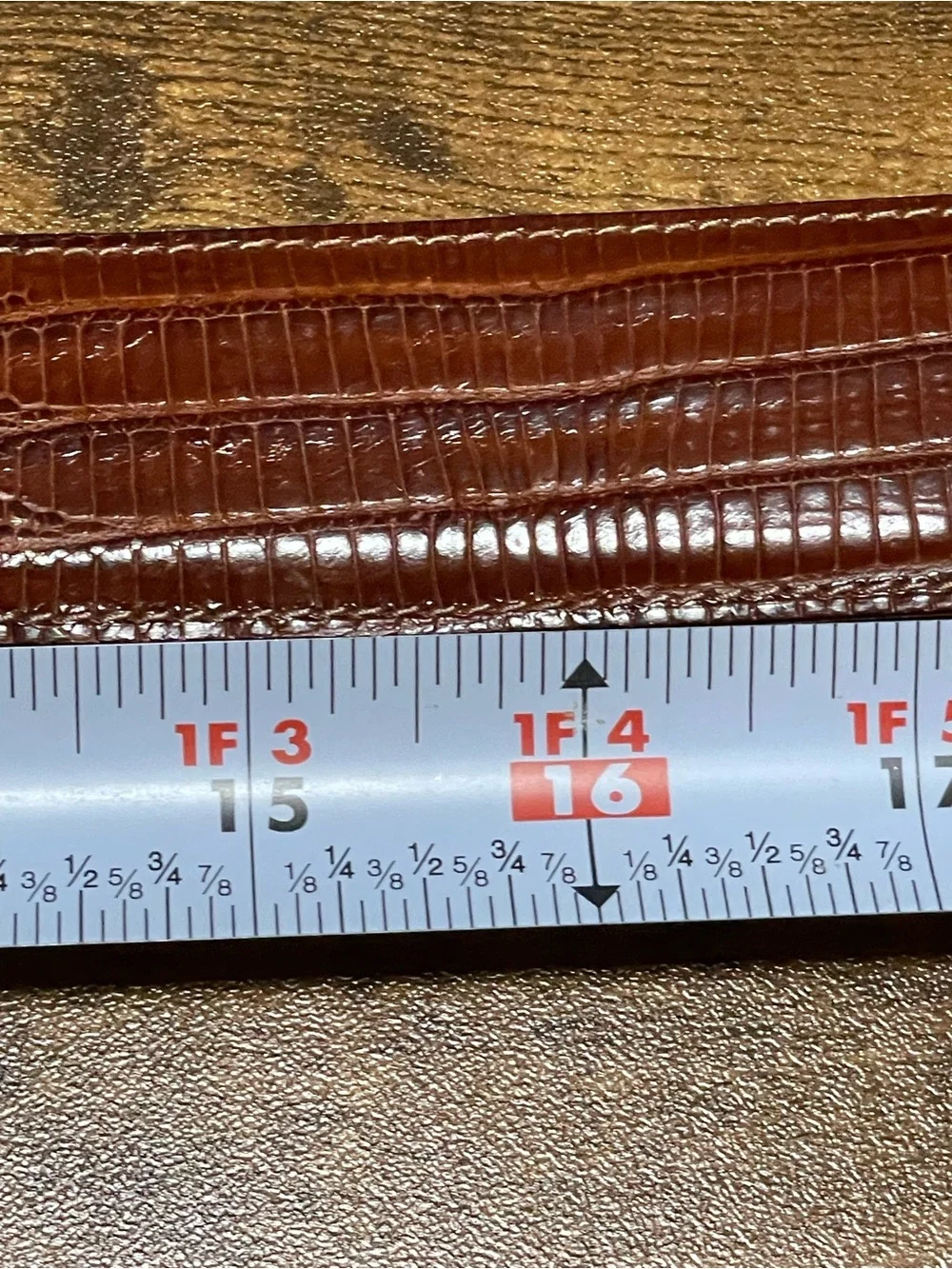 Vintage WCM New York Brown Leather Women’s Belt Size S NWOT